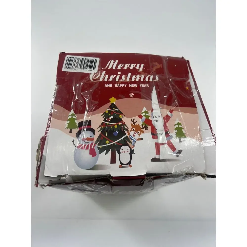 Holiday Time Inflatable Santa Snowman Train Christmas Tree Collection Scene 9'